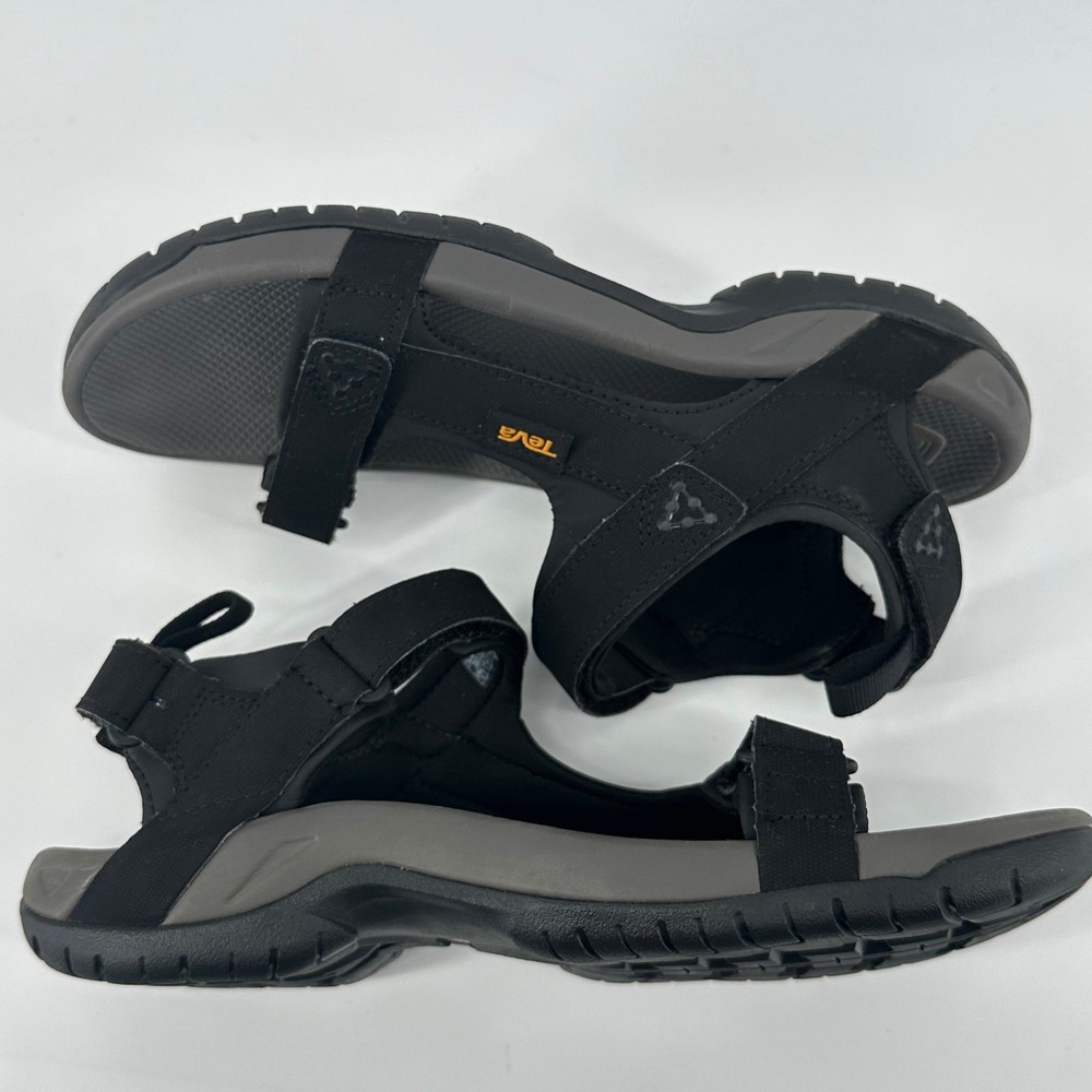 Teva Terra Fi 5 Universal Sandals Men Size 9 Black Grey 1110392 Gorpcore Hiking - Picture 5 of 9